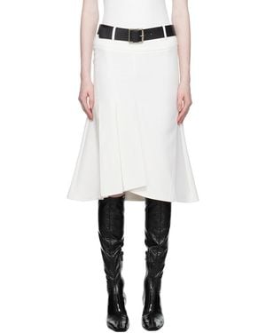 Fax Copy Express Fishtail Midi Skirt - Black