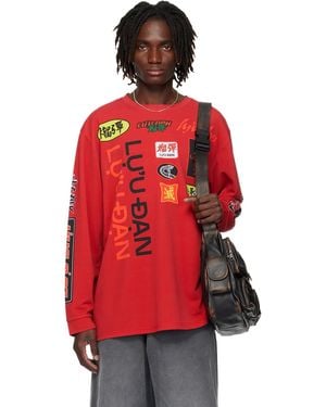 Lu'u Dan Oversized Long Sleeve Jersey - Red