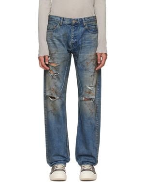 Rick Owens Temple Kurdt Jeans - Blue