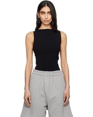 Entire studios Boat Neck Top - Black