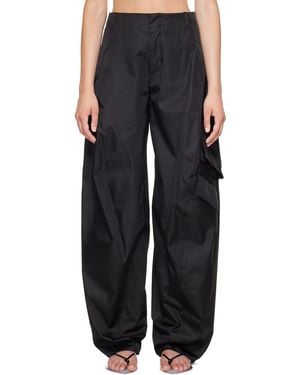 Alaïa Taffeta Cargo Pants - Black