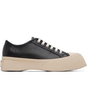 Marni Nappa Leather Pablo Trainers - Black