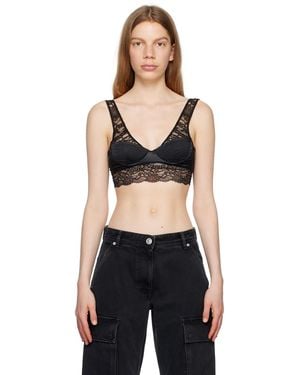 Versace Black Quilted Bra