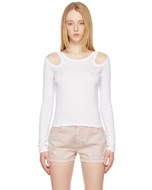 Stella McCartney ホワイト Cut-out Tシャツ