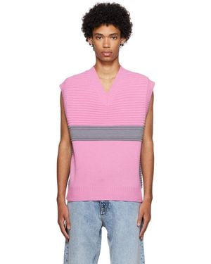 Eytys Ssense Exclusive Pink Mane Vest - Multicolour