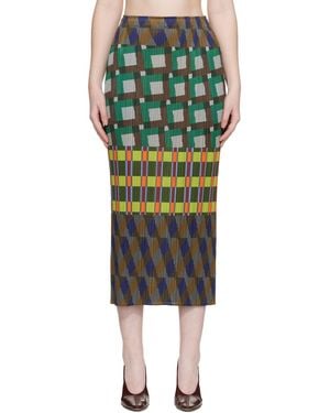 Pleats Please Issey Miyake Harmony Maxi Skirt - Green