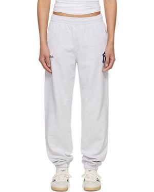 Sporty & Rich Heritage Yankees Serif Joggers - White
