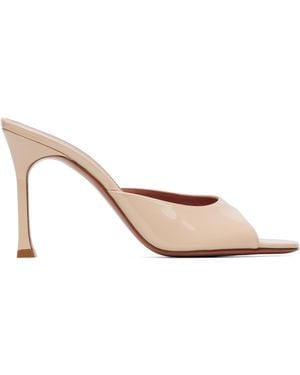 AMINA MUADDI Alexa Slipper 95 Heeled Sandals - White