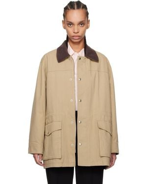 DUNST Vintage Work Half Jacket - Natural