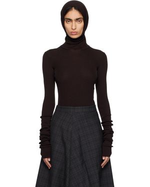 Marie Adam-Leenaerdt Balaclava Jumper - Black
