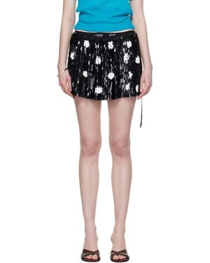 Dries Van Noten Sequinned Miniskirt - Black