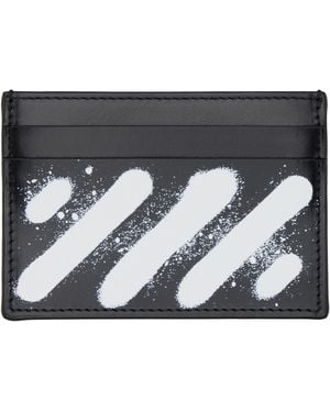 Off-White c/o Virgil Abloh Diagonal Spray Card Holder - Grey