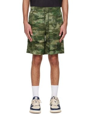 Amiri Ma Quad Camo Shorts - Green