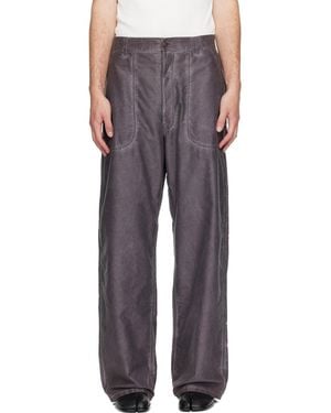 Maison Margiela Double-Dyed Workwear Trousers - Grey