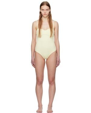 Bottega Veneta Justaucorps texturé blanc cassé - Noir