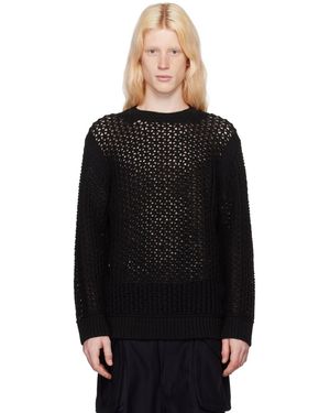 Junya Watanabe ブラック クルーネックセーター