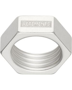 Vetements Screwnut Ring - Metallic