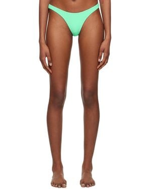 T By Alexander Wang Green Jacquard Bikini Bottom - Multicolour