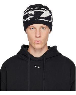 DIESEL K-Apitan Beanie - Black