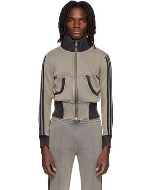 AVAVAV Adidas Originals Edition Cropped Track Jacket - Brown