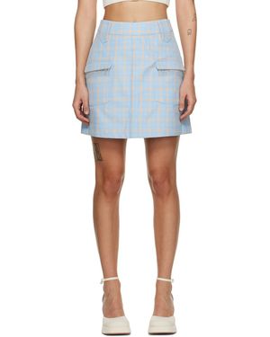 Shrimps Rose Miniskirt - Blue