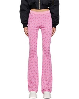 Versace Pink 'la Greca' Lounge Trousers