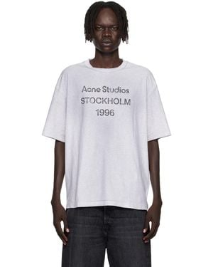 Acne Studios Logo Relaxed Fit T-Shirt - White
