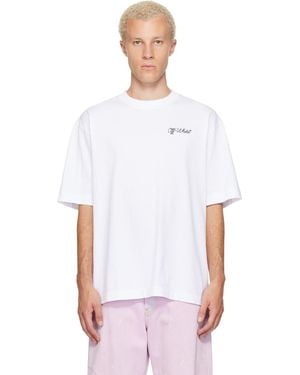 Off-White c/o Virgil Abloh Script Logo Skate T-Shirt - White