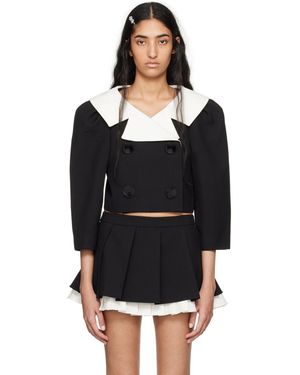 ShuShu/Tong Puff Sleeve Jacket - Black