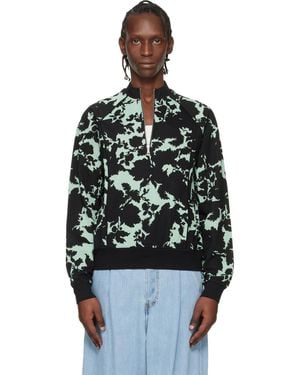 Dries Van Noten Jacquard Track Jacket - Black