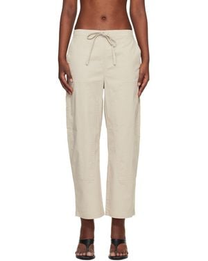 Rag & Bone Off- Jolie Carpenter Lounge Trousers - Natural