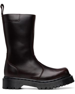 Dr. Martens Renjena Mid Explorer Wp Leather Boots - Black