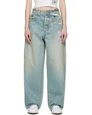 Maison Mihara Yasuhiro Amateur Sewn Like Wide Jeans - Blue