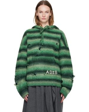 ANDERSSON BELL グリーン グラデーション ディストレス フーディ