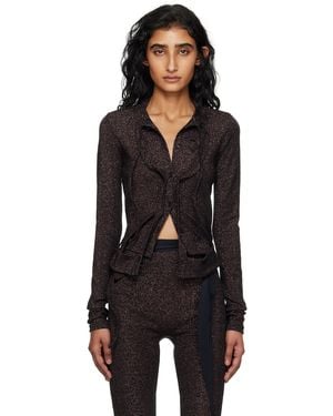 OTTOLINGER Double Closure Rib Cardigan - Black