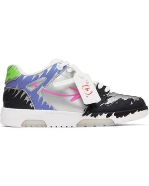 Off-White c/o Virgil Abloh Bstroyエディション シルバー Out Of Office スニーカー - ブラック