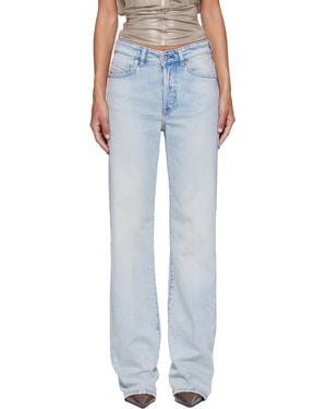 DIESEL Regular High Waist 1971 D-Sent Jeans - Blue