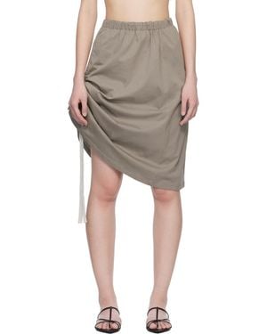 Renaissance Renaissance Khaki Samantha Reversible Midi Skirt - Multicolour