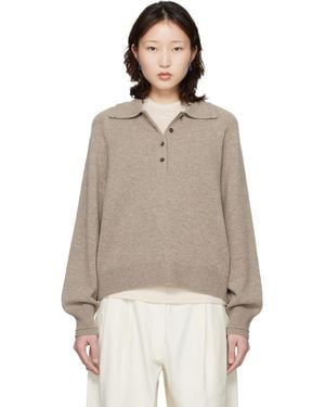 Cordera Merino Wool Polo - Natural