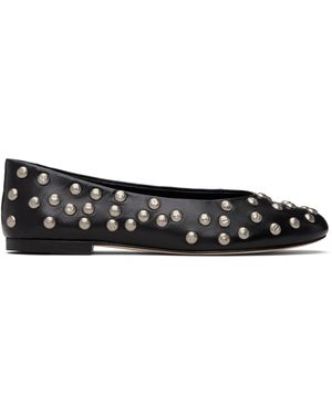 GIMAGUAS Bailarina Studs Ballerina Flats - Black