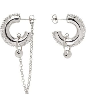 Justine Clenquet Penny Earrings - White