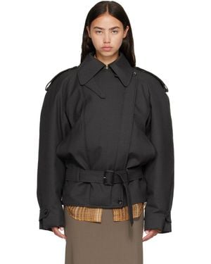 Mugler Round Jacket - Black