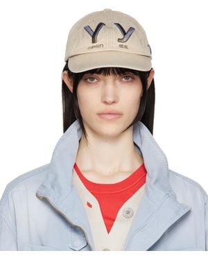 OPEN YY ベージュ 'Yy' グラデーション ベースボールキャップ - ブルー