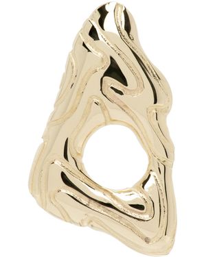 Octi Island Stud Single Earring - Metallic