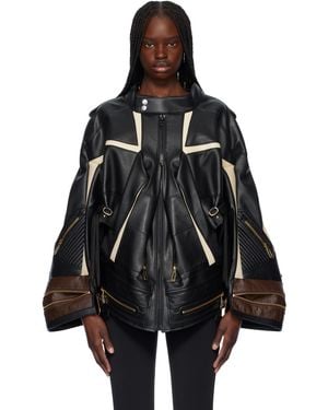 Junya Watanabe ブラック Komine Protector フェイクレザー ジャケット