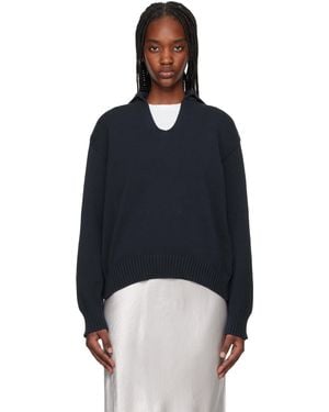 MM by Max Mara ネイビー Billy ニットポロシャツ - ブルー