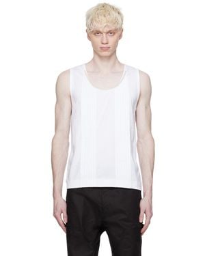 Simone Rocha White Pleated Tank Top