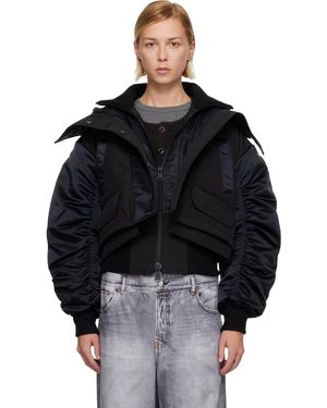 Canada Goose 'Tonal Label' Claremont Down Bomber Jacket - Black