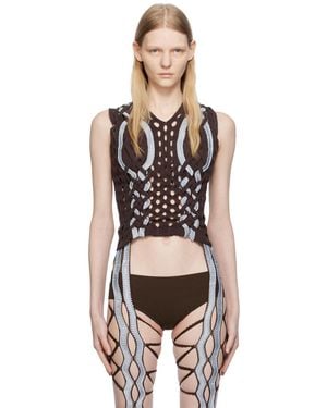 Sinéad O'Dwyer Aran Shibari Vest - Black