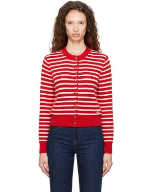 Ami Paris Off- Sailor Cardigan - Red